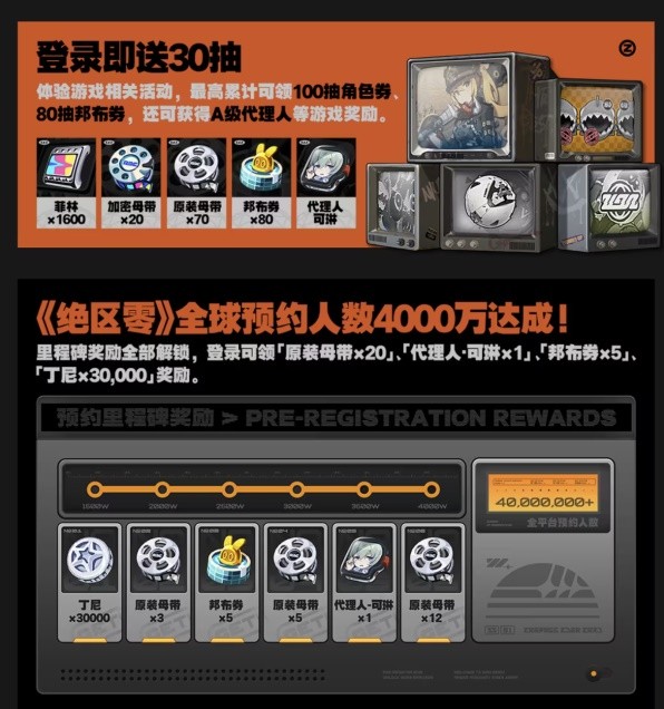 《绝区零》1.0版本菲林数量统计