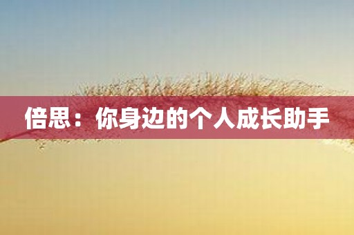 倍思：你身边的个人成长助手