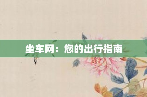 坐车网：您的出行指南