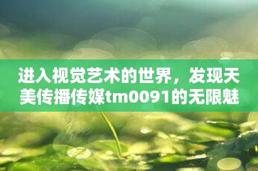 进入视觉艺术的世界，发现天美传播传媒tm0091的无限魅力