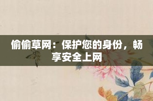 偷偷草网：保护您的身份，畅享安全上网