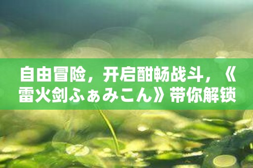 自由冒险，开启酣畅战斗，《雷火剑ふぁみこん》带你解锁剑士魅力！